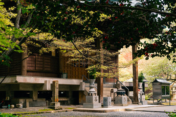 shikoku, JAPAN - may 2 2025 Sankaku ij Temple No. 65 in the Shikoku Pilgrimage