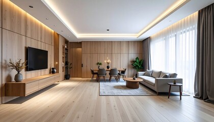Naklejka premium ナチュラルテイストの美しい部屋