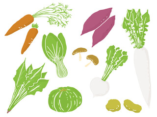 いろいろな野菜のイラスト