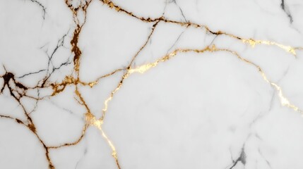 Abstract white marble with subtle gray veins and striking gold streaks, evoking elegance and sophistication,
