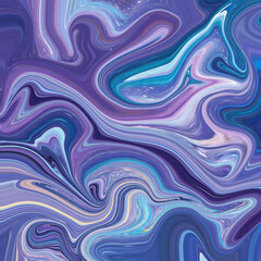 Obraz premium Blue and violet fluid abstract marble background with artistic swirls. Great for creative projects, wallpapers, and digital art.