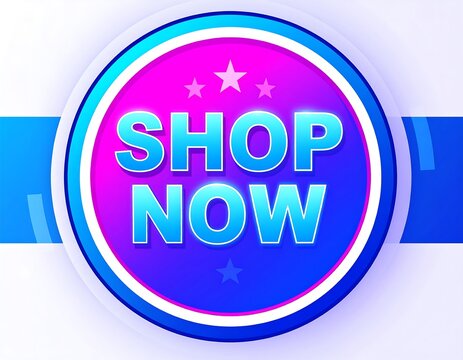 Modern shop now button