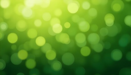Fresh Glow: Green Bokeh Textured Plain Background for Nature and Creative Design Projects