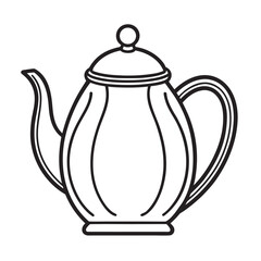 teapot on a white background