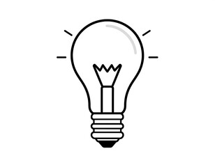 Simple lightbulb graphic