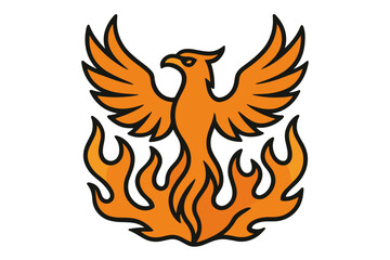 Obraz premium Vector Illustration of Phoenix Rising