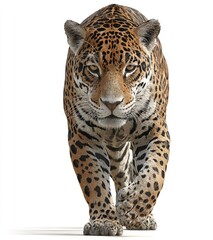 Obraz premium Jaguar strides forward, bold and fierce