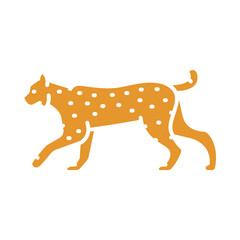 lynx color flat icon for digital and print projects. North american animals.