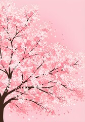 Obraz premium Pink Cherry Blossom Tree Spring Blossom 1.