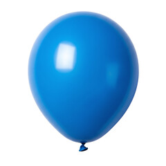 Single shiny blue balloon for party decoration © X02
