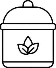 vector illustration of a trash can