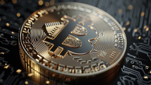 Bitcoin logo representing cryptocurrency trading, blockchain investment and the future of digital money