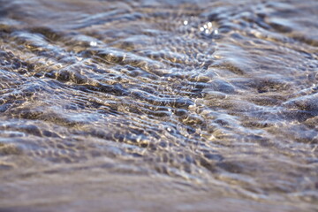 Closeup of flowing water.