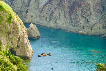 下田のヒリゾ浜の風景