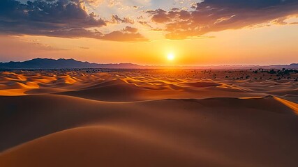 beautiful indian landscape of sand dune, thar desert in rajasthan video - Powered by Adobe