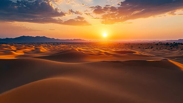 beautiful indian landscape of sand dune, thar desert in rajasthan video