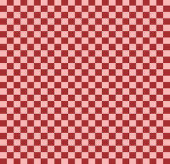 Ruby red and light pink checkered pattern.