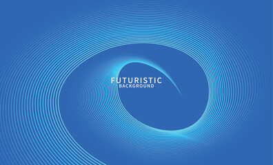Futuristic Blue Swirl Background: Abstract Vector Design for Presentations vector