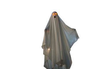 Spooky Ghost Image For Halloween Or Other Scary AI generated by PNG