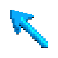 Obraz premium blue arrow cursor