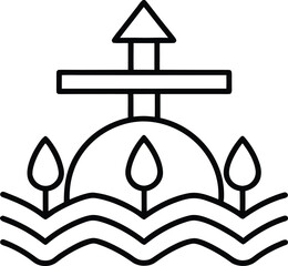 vector illustration of a tap