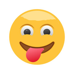 Fototapeta premium happy smiley face with smile