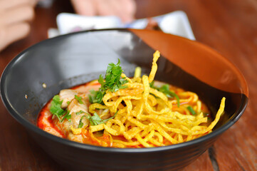 noodles or chicken curry noodles , Thai noodles