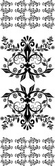 damask  pattern. Vintage style wallpaper. Vector background. Black color for fabric, wallpaper, packaging, floral ornaments, textiles, illustration design. 300 dpi print.