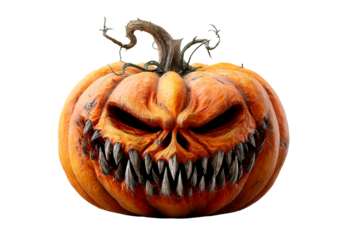 Menacing Halloween pumpkin decoration