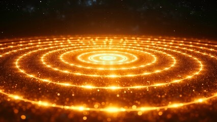 The circular light effect of orange light technology