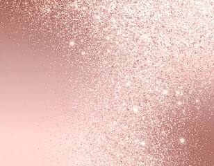 Iridescent rose gold glitter texture gradient backdrop for decorative projects