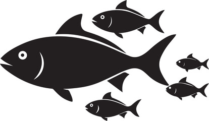 A collection of silhouetted fish images are displayed side-by-side.2
