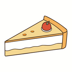 A creamy, rich cheesecake slice with a buttery graham cracker crust, topped with sweet fruit or chocolate drizzle, perfect for dessert lovers craving indulgence.
