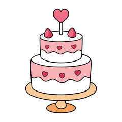 A delightful love-themed cake, beautifully decorated with hearts, sweet frosting, and romantic touches—perfect for celebrations, anniversaries, or expressing affection.
