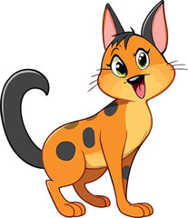 Cute cartoon a illustrator vector mavis