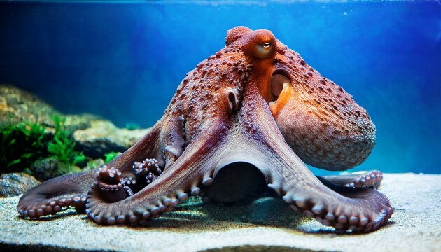 octopus in aquarium - Powered by Adobe
