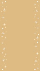 Simple and cute background of stars and snow