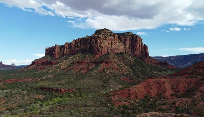 Obraz premium Red rock mountain landscape (1)