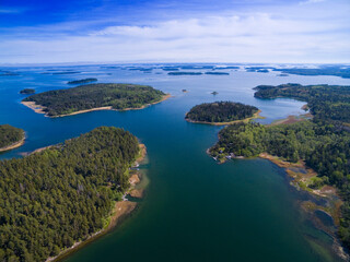Fototapeta premium Turku Archipelago consisting of over 20,000 almost untouched islands, Finland