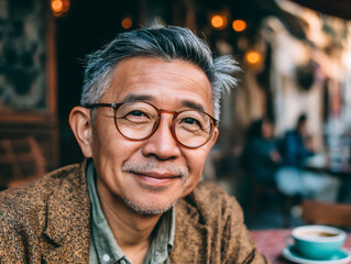 businessman's relaxing coffee break