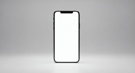 Clean Phone Mockup with Ample Copy Space for Your App Design or Mobile Content