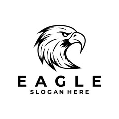Eagle head logo design vector template. Eagle company logo design icon