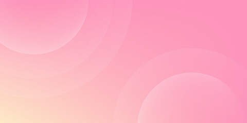 Minimalist banner background, pastel, pink, and yellow color gradation. Dynamic shape composition.eps10