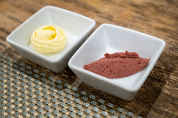 Artisan Butter and Chocolate Spread Presentation
