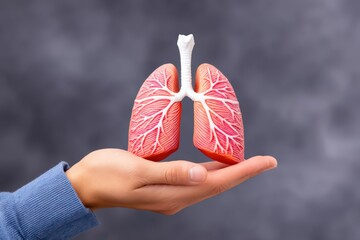 Human Lung Model Demonstrating Anatomy and Structure for Education