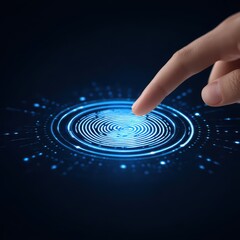 Touching the Future: Digital Finger Pointing at Blue Technology Circle