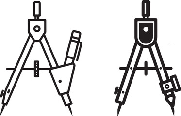 Bicycle silhouette vector illustration in black and white, design element