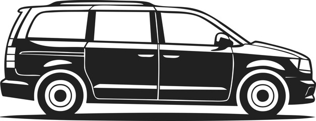 Minivan, family vehicle, spacious automobile, urban transport, practical car, comfortable ride, road trip companion, family-oriented design