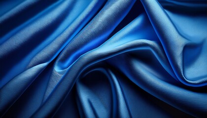 Obraz premium close up of a blue cloth