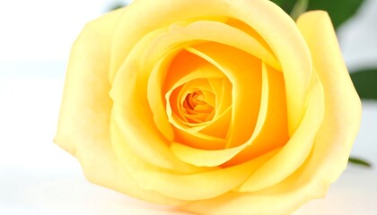 Close-up of a vibrant yellow rose